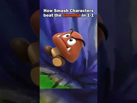 How Smash Characters beat the Goomba in World 1-1