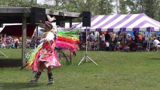 preview picture of video 'Fancy Shawl Dancers Mt Pleasant Pow Wow'