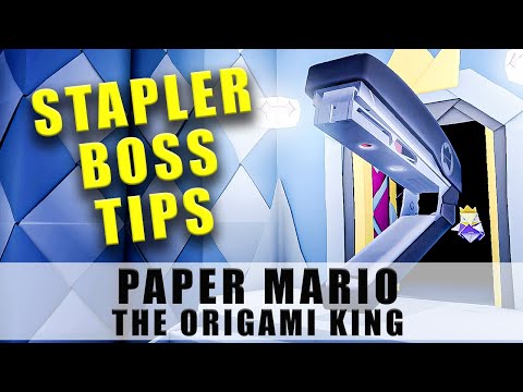 Paper Mario The Origami King Stapler Boss tips - How to beat the Stapler boss