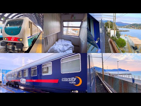Intercity Notte Train Villa San Giovanni (Calabria) - Roma - Pisa - Milano in Deluxe Sleeping Car