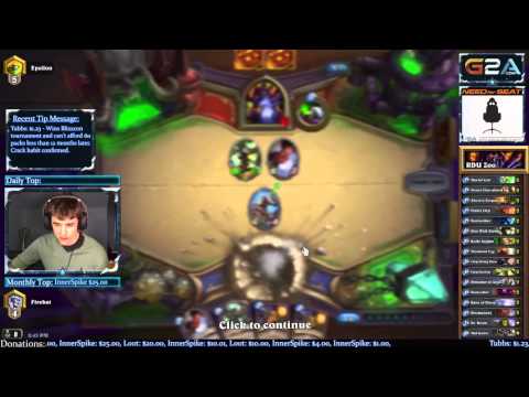 Hearthsstone Firebat Playing Ranked Zoo