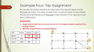 Transportation Systems: Trip distribution & Trip assignment