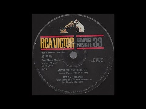 Jerry Holmes - With These Hands - 1961 Teen Pop Ballad on RCA Victor Compact 33 label