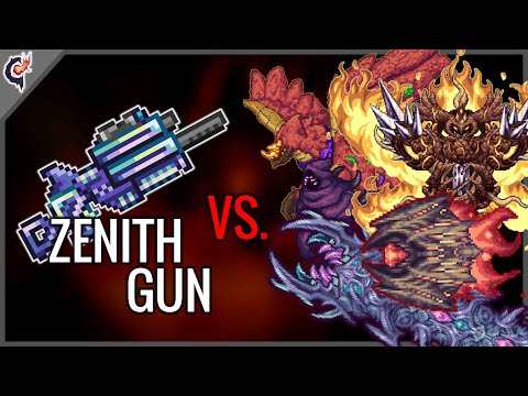 Zenith Gun vs All ENDGAME Bosses - Terraria Calamity Mod