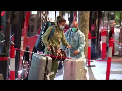 COVID-19 オーストラリアン・オープン便の事例 (COVID-19 cases on Australian Open flights)