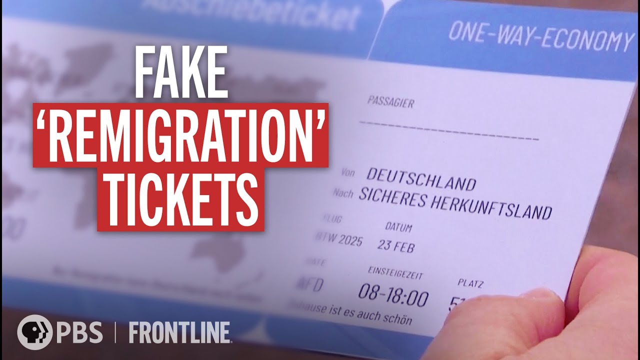 A German Far-Right Party’s Campaign Tactic: Fake ‘Deportation Tickets’ | FRONTLINE