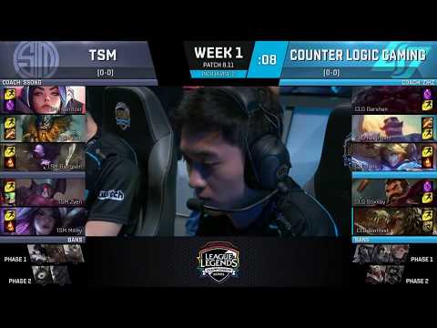 TSM (Zven AP Kai'sa) VS CLG (Stixxay Ezreal) Highlights   2018 NA LCS Summer W1D1