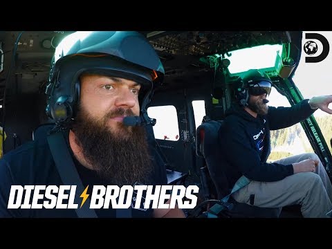 從直升機上測試機油動力撒肥機｜柴油機兄弟公司 (Testing Diesel-Powered Fertilizer Spreaders From a Helicopter | Diesel Brothers)