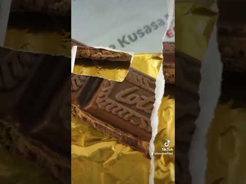 Lotus Biscoff chocolate bar. with a creamy Biscoff centre.