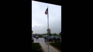 preview picture of video 'Lightning Strike at National Weather Service Chanhassen, MN'