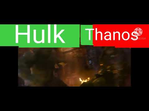 Thanos Vs Hulk With My Costume Health Bars
