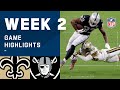 Saints vs. Raiders Week 2 Highlights | NFL 2020