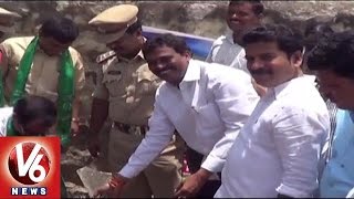TDP MLA Revanth Reddy Participates in Haritha Haram | Mahabubnagar - V6 News