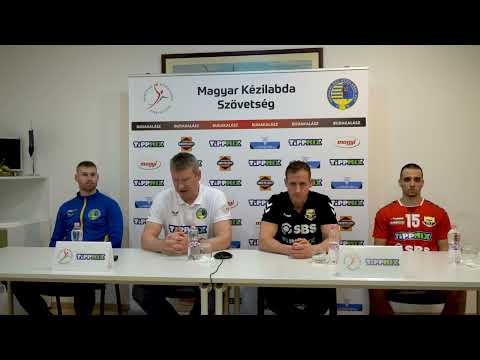 A Budakalász–SBS-Eger elleni Magyar Kupa mérkőzést (34–26) követő sajtótájékoztató