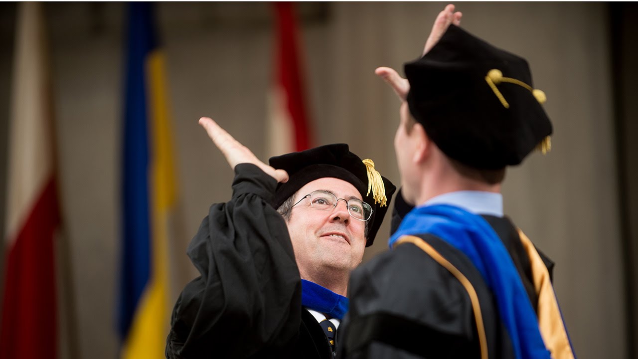 Regalia 101 for doctoral degree candidates.