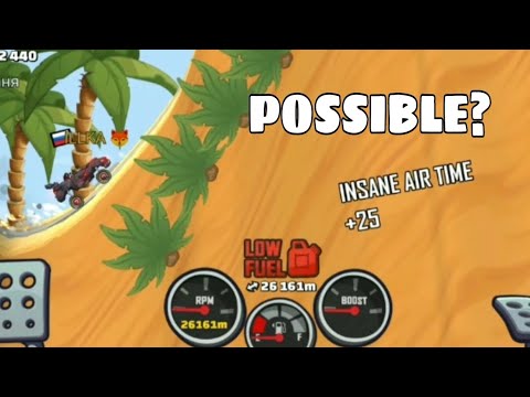 Rally car on beach 26,1km with KANGAROO - Hill climb racing 2