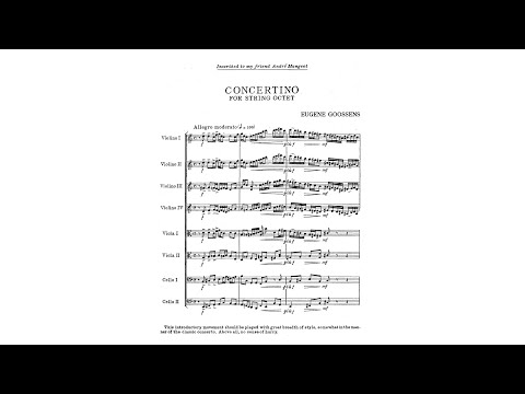Eugene Goossens – Concertino for String Octet