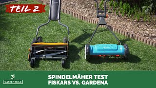 Spindelmäher Test (2/2) - 2 Geräte von Gardena und Fiskars im Vergleich