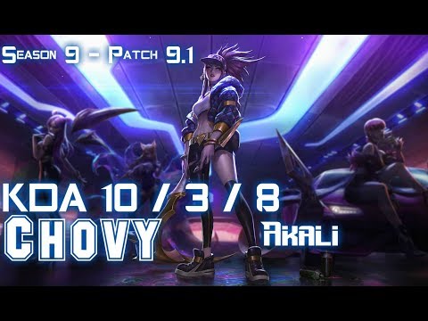 Chovy AKALI vs URGOT Mid - Patch 9.1 KR Ranked