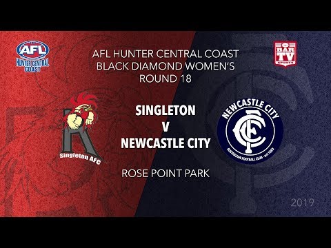 2019 Hunter Central Coast AFL Women's - Round 18 - Singleton Roosters v Newcastle City