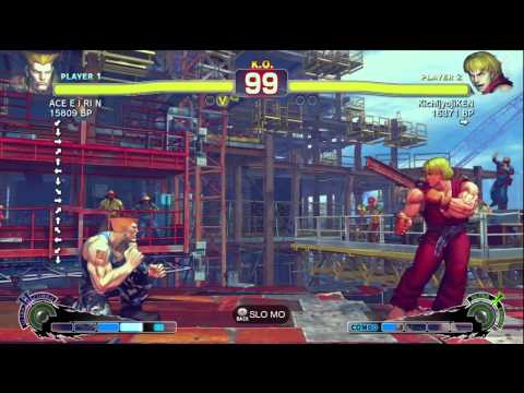 KichijyojiKEN [Ken] vs ACE・EIRIN [Guile] SSF4 Japanese Online Ranked Matches - TRUE-HD