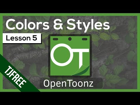 OpenToonz Lesson 5 - Colors, Palettes and Styles