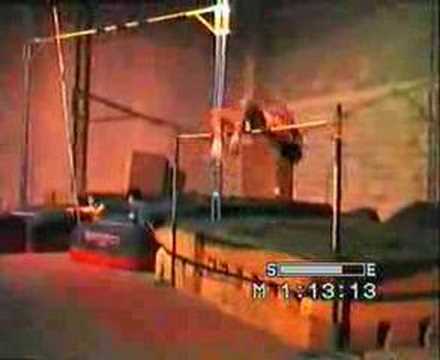 Luca in High Jump training before injury