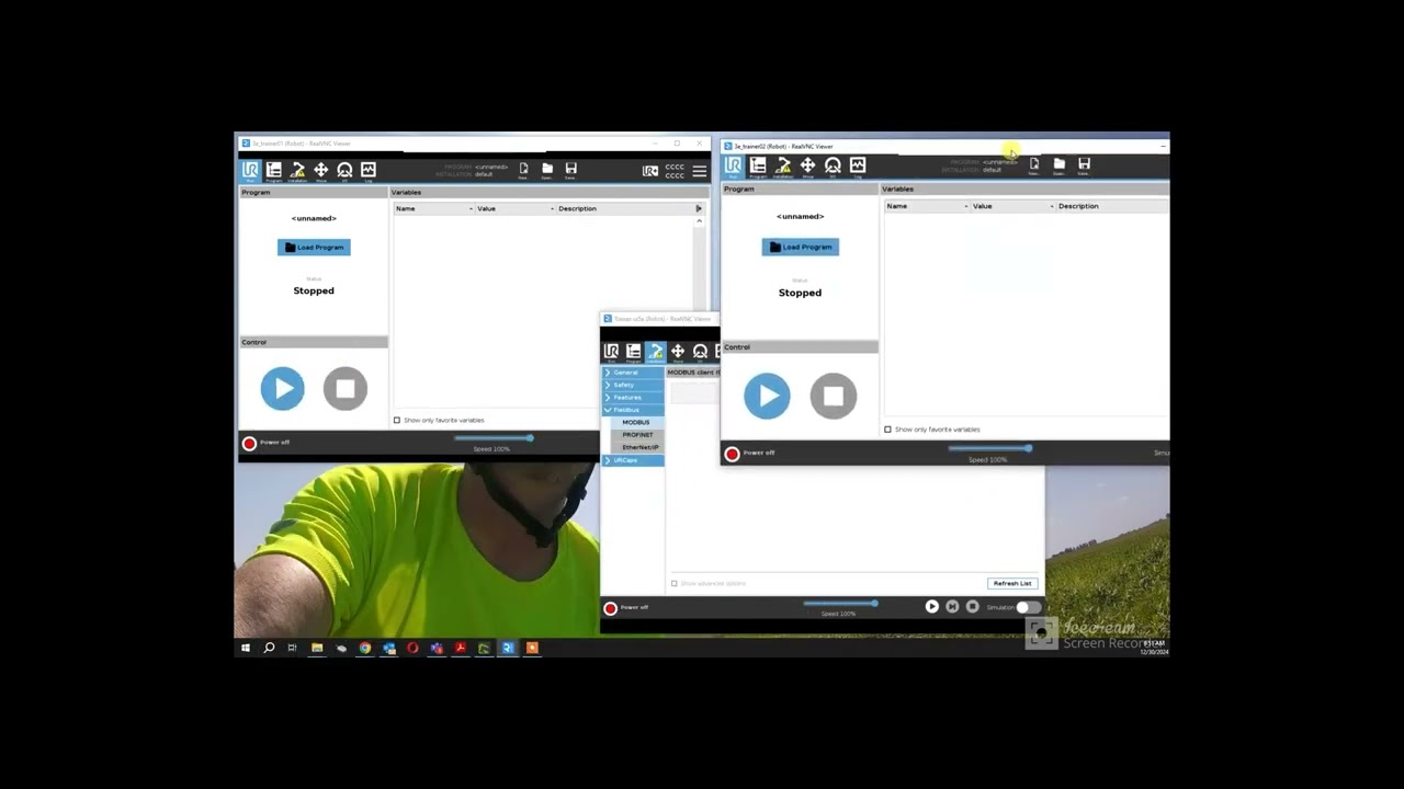 Set up Modbus between 3 Universal Robots