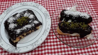 Çikolata Soslu Kedi Dili Tatlısı Tarifi - Ramazan Tatlıları