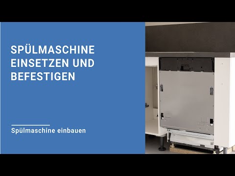Installing the dishwasher - Intro