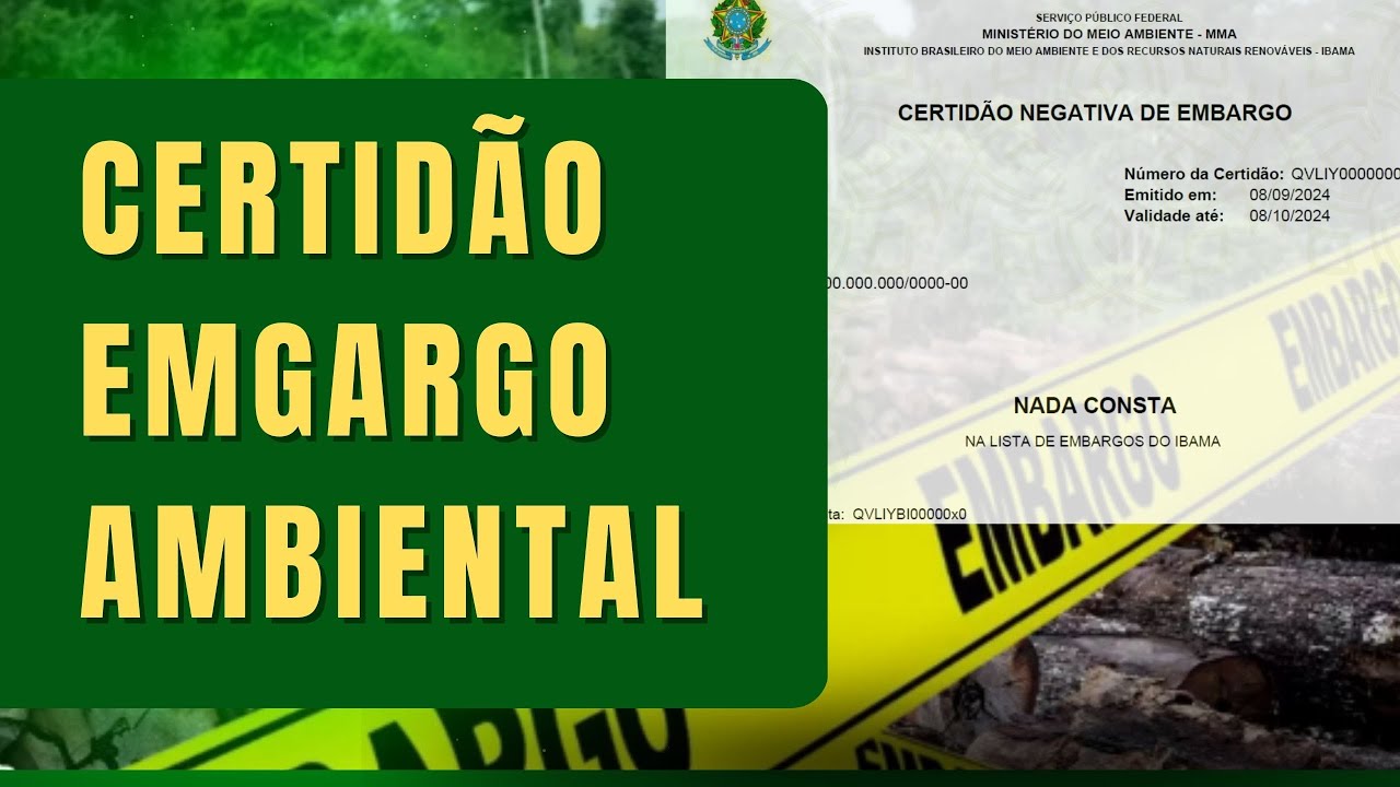 COMO CONSULTAR EMBARGO AMBIENTAL DO IBAMA
