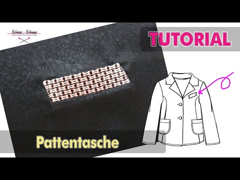 Kleine Pattentasche für Blazer Tutorial Nähanleitung