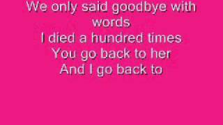 glee back to black with lyrics