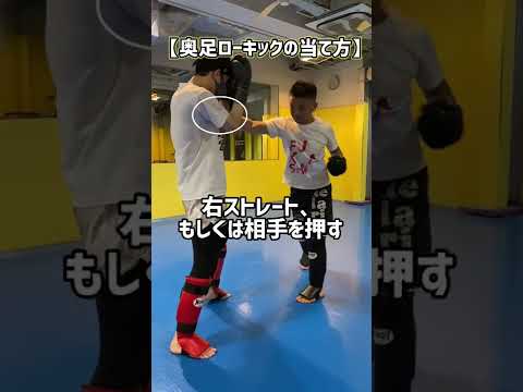 『1発で効く！』奥足ローキックの効かせ方とコツ！　#shorts