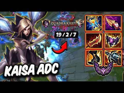 Kaisa vs Ashe ADC ( QuadraKill ) Korea Master 104 LP | Patch 25.21