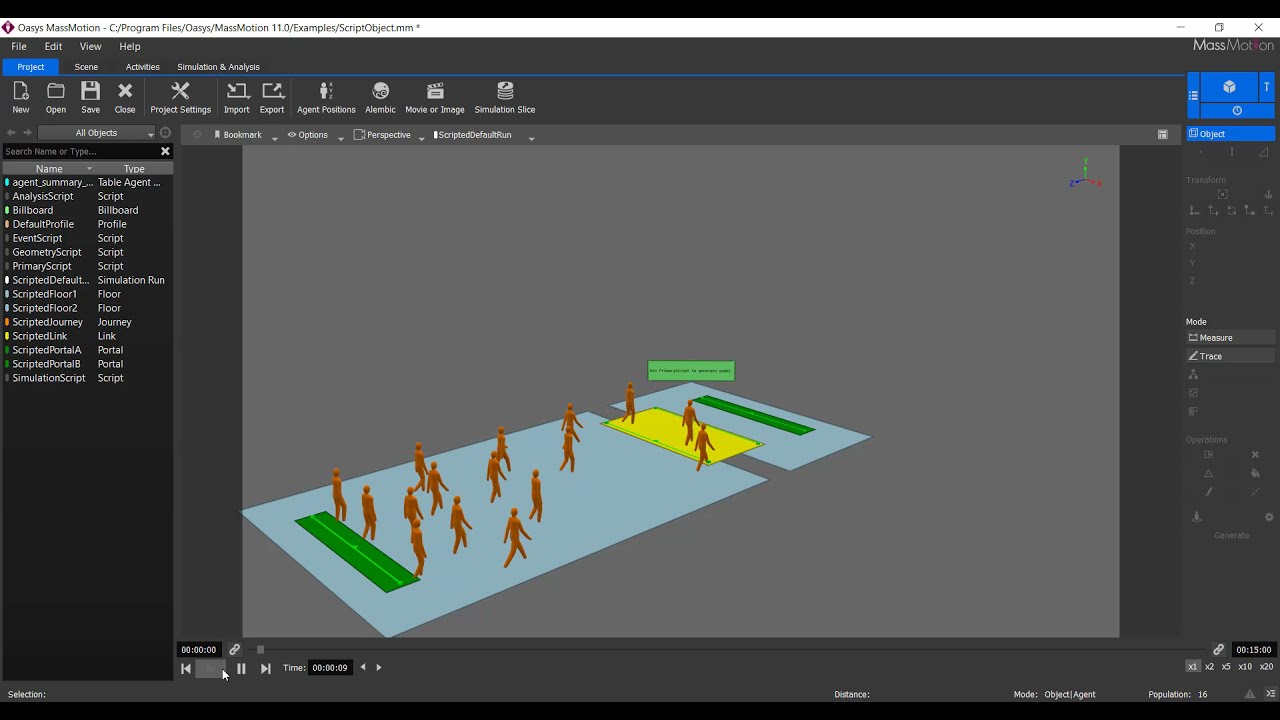 Oasys MassMotion: Script Workflow