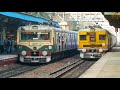 Local Train Traffic In Highly Busy Rail Route At Rush Hour