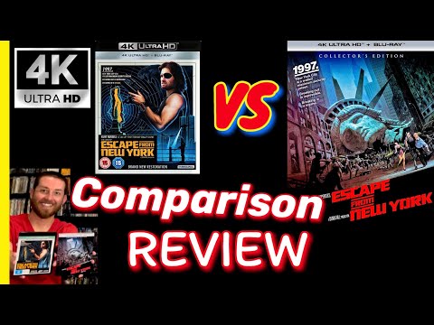 Escape From New York 4K UHD Blu Ray Review Exclusive Shout/Scream Factory vs Studio Canal Comparison