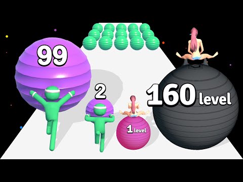 LEVEL UP 'Yoga + Gym' Ball Run - ASMR Gameplay