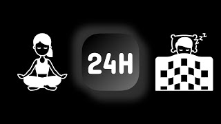 24 Stunden Schlaf Musik mit schwarzem Hintergrund - zum Entspannen oder Schlafen
