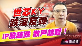 世芯KY跌深反彈，IP股越跌 散戶越愛！｜台股攻略｜劉烱德 (圖)
