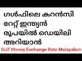Gulf Money Exchange Rate Malayalam - Dubai. Qatar, Saudi, Bahrain, Kuwait, Oman Today Currency INR