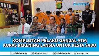 KOMPLOTAN PELAKU GANJAL ATM DIRINGKUS SAAT PESTA SABU