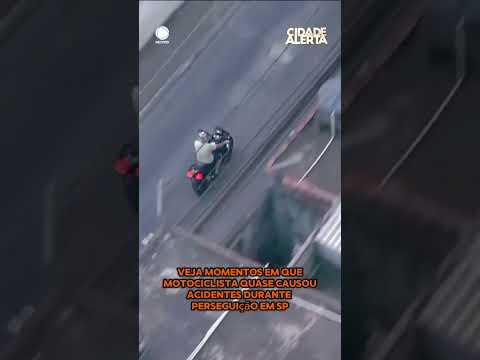 Veja o vídeo da perseguição que parou São Paulo na tarde desta quinta (19) 🚨😮 #Shorts #CidadeAlerta