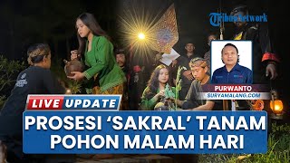 Malam Sakral di Taman Kemesraan Malang, Aksi Teatrikal Iringi Penanaman Pohon di Malam Hari
