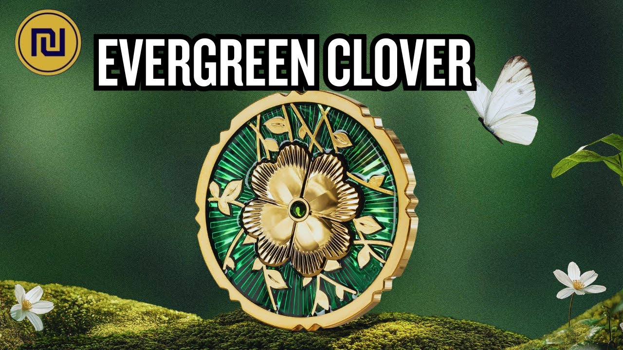 🍀 Unboxing the World’s Luckiest Silver Coin – Evergreen Clover Gilded 1 Oz 2025!