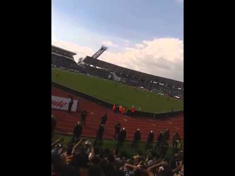 "La Rebel en Puebla | J4 Pumas vs Puebla 2015" Barra: La Rebel &bull; Club: Pumas