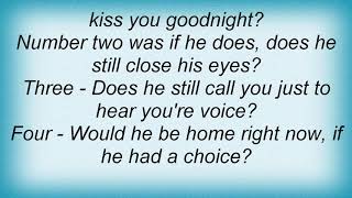 Tracy Lawrence - The Questionnaire Lyrics