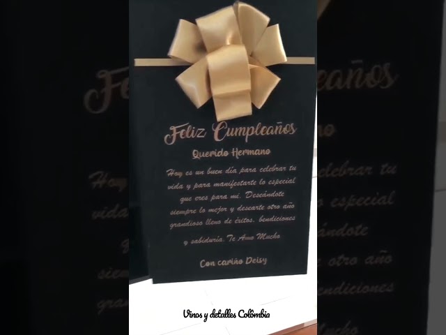 Vídeo relacionado con Genérico Botella de Vino Personalizada Caja Regalo Pareja Amigo Amiga Novio Novia San Valentín Cumpleaños (Tinto Rioja, 2 Botella + Caja Regalo)
