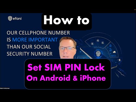 How to Setup SIM Card Lock on Android or iPhone - get PUK  - BUT BEWARE!